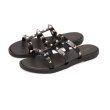 画像2: women's  Studs flat bottom rivet sandals 　スタッズ付きフラットサンダル　スリッパ 　 (2)