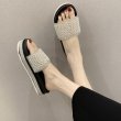 画像6: Women Pearl bottom sandals and slippers shower sandals flip-flops slippers　パール付き厚底サンダル シャワーサンダル　フリップフロップ　 (6)