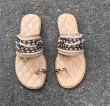 画像2: women's  pearl chain flat sandals 　パール&チェーン付きフラットサンダル　スリッパ 　 (2)