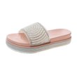 画像1: Women Pearl bottom sandals and slippers shower sandals flip-flops slippers　パール付き厚底サンダル シャワーサンダル　フリップフロップ　 (1)