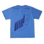 画像2:  hip-hop blue  bear  short sleeve T-shirt  men and women　クマオーバーサイズ半袖Tシャツ ユニセックス 男女兼用 (2)