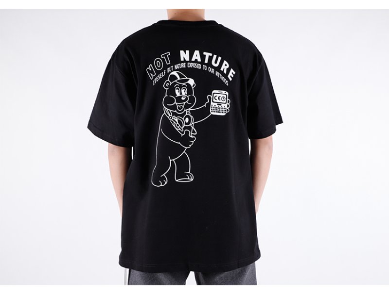 画像6: CAVEMPT NOT NSTURE bear  short sleeve T-shirt  men and women CAVEMPT NOT NSTUREクマオーバーサイズ半袖Tシャツ ユニセックス 男女兼用 (6)