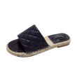 画像1: Women Quilted espadrilles sandals  slippers  flip-flops slippers　キルティングエスパドリーユサンダルフラットサンダル 　 (1)