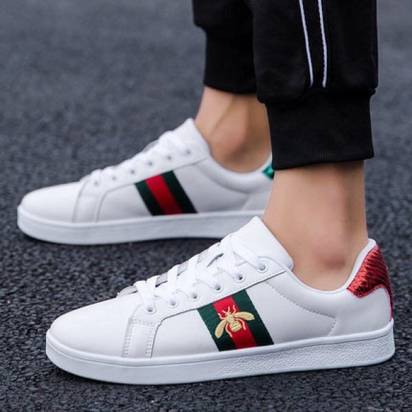 23 Unisex Mens Bee Ace stripes mark sneakers ユニセックス