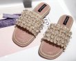 画像3: Women  Half sandals with pearls on tweed flip-flops slippers　　ツイード&パールエスパドリーユサンダルフラットサンダル 　 (3)