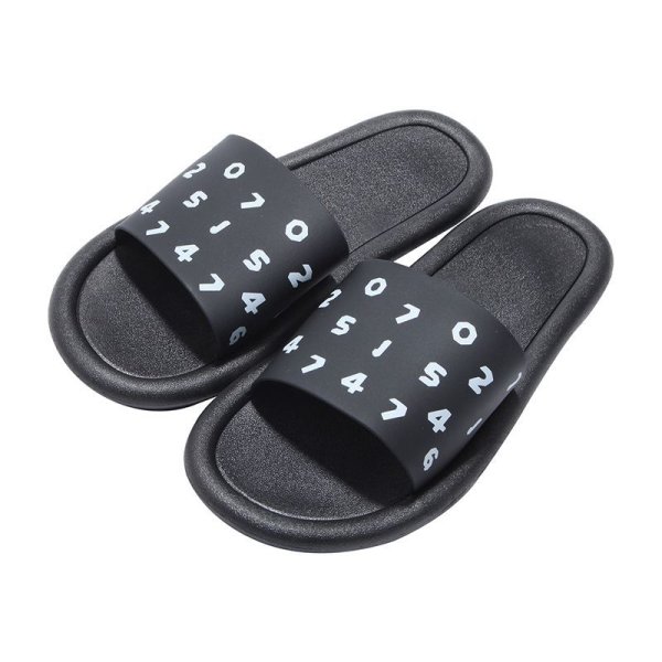 画像1: Number logo included flat  flip flops  soft bottom sandals slipper sunisex  　男女兼用ユニセックスフラットフリップフロップサンダルシャワーサンダル ビーチサンダル　 (1)