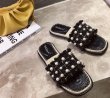 画像4: Women  Half sandals with pearls on tweed flip-flops slippers　　ツイード&パールエスパドリーユサンダルフラットサンダル 　 (4)