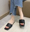 画像7: Women  Mesh square head flat sandals flip-flops 　レザーメッシュフラットサンダル　スリッパ　　　　　　　　　　　　　　　　　　　　　　　　　　　　　　　　　　　　　　　　　　　　　　　　　　　　　　　　　　　　　　　　　　　　　　　　　　　　　　 (7)