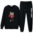 画像1: Mens Womens Boxing cat setup Hoodie and Pants Set 　ボクサーキャットセットアップユニセックス男女兼用スウェットフーディ＆パンツセット (1)