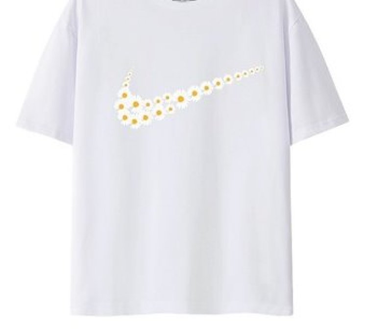 Unisex swoosh Daisy Print tshirt デイジープリントユニ