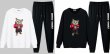 画像3: Mens Womens Boxing cat setup Hoodie and Pants Set 　ボクサーキャットセットアップユニセックス男女兼用スウェットフーディ＆パンツセット (3)