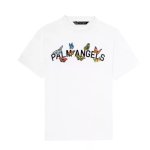 画像1: Unisex  loose butterfly Print Short Sleeve T-shirt     バタフライ 蝶プリントユニセックス 男女兼用ラウンドネック半袖Tシャツ (1)