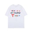 画像1: Philippines Dong stereo foam rainbow short-sleeved T-shirt   ユニセックス 男女兼用レインボーアルファベットプリント半袖Tシャツ (1)