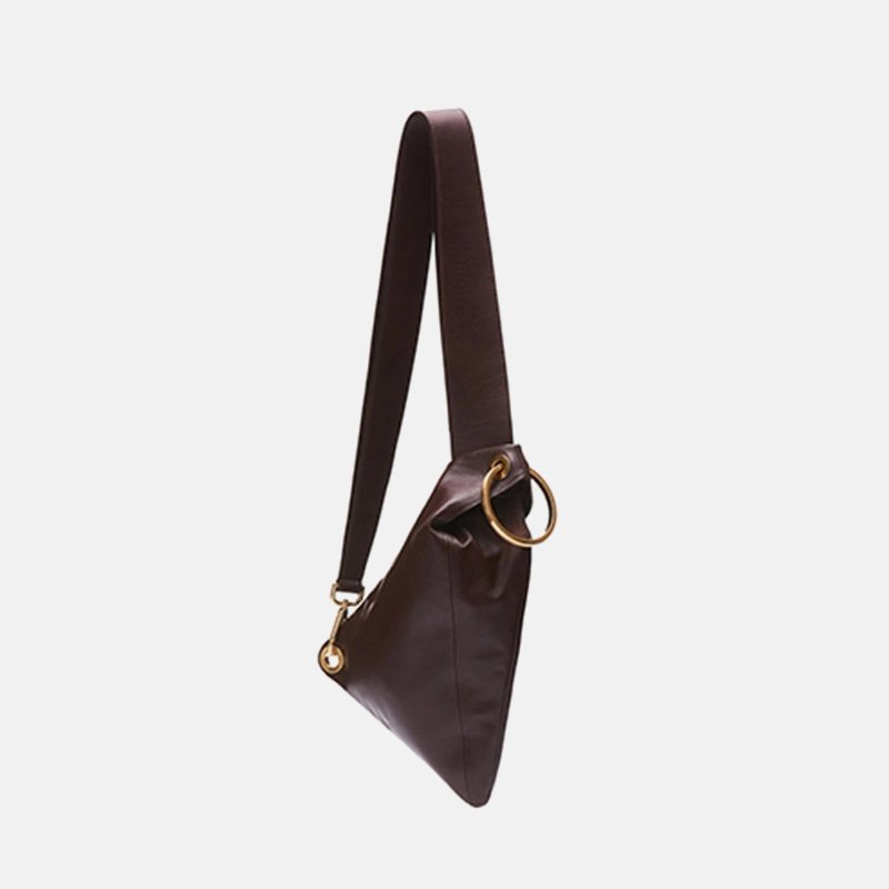 画像3: wide shoulder strap shoulder messenger triangle bag　ワイドショルダーストラップショルダーメッセンジャートライアングルバッグ (3)