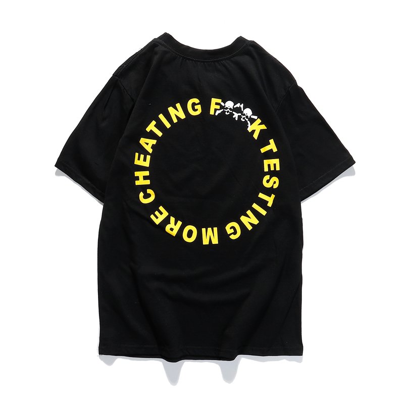 画像4: VLONE Edison Paris limited barbed wire smiley print  short sleeve T-shirt    ユニセックス 男女兼用有刺鉄線スマイリープリント半袖Tシャツ (4)