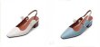 画像2: women's leather pearl square head thick heel mules sandals pumps   レザーパール付バックベルトパンプス　ミュール  (2)
