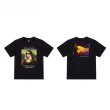 画像7:  oil painting Mona Lisa short sleeve T-shirt    ユニセックス 男女兼用モナリザプリント半袖Tシャツ (7)