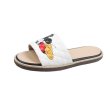 画像2: Women flat Mickey Mouse Quilted Sandals Slippers flip-flops　 フラットミッキーキルティングサンダル  フリップフロップ　 (2)