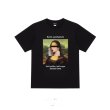 画像1:  oil painting Mona Lisa short sleeve T-shirt    ユニセックス 男女兼用モナリザプリント半袖Tシャツ (1)