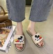 画像5: Women flat Mickey Mouse Quilted Sandals Slippers flip-flops　 フラットミッキーキルティングサンダル  フリップフロップ　 (5)