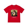 画像3:  oil painting Mona Lisa short sleeve T-shirt    ユニセックス 男女兼用モナリザプリント半袖Tシャツ (3)