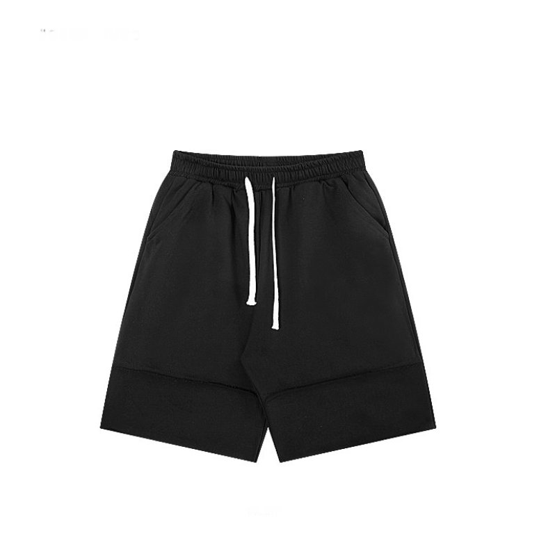 画像2: Unisex Men's layered raw five-point pants half pants   ユニセックス 男女兼用スウェットレイヤードハーフパンツ (2)