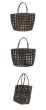 画像4: Super practical woven basket handbag tote bag　　　エコ編み込みメッシュトートかご籠バッグ (4)