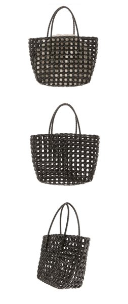 画像4: Super practical woven basket handbag tote bag　　　エコ編み込みメッシュトートかご籠バッグ (4)