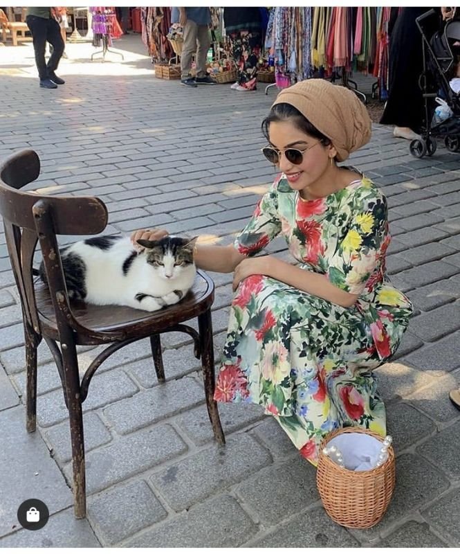 画像9: Pearl handle small basket handbag tote bag   パール真珠ハンドルスモールトートかご籠バッグ (9)