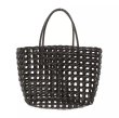 画像1: Super practical woven basket handbag tote bag　　　エコ編み込みメッシュトートかご籠バッグ (1)