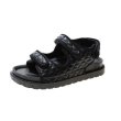 画像1: Women Open toe quilted flat sandals  オープントゥキルティングフラットサンダル (1)