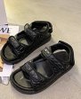 画像3: Women Open toe quilted flat sandals  オープントゥキルティングフラットサンダル (3)