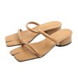 画像1: Women flat bottom open-toe  split toe wear  leather sandals and slippers フラットスプリットトゥサンダル　スリッパ  (1)