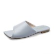 画像7: Women flat bottom open-toe square scalp leather sandals and slipper  フラットオープントゥスクエアサンダル　スリッパ  (7)