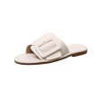 画像1: Women flat bottom Roman sandals leather sandals and slippers フラットローマンベルトサンダル　スリッパ  (1)