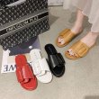 画像5: Women flat bottom Roman sandals leather sandals and slippers フラットローマンベルトサンダル　スリッパ  (5)