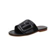 画像3: Women flat bottom Roman sandals leather sandals and slippers フラットローマンベルトサンダル　スリッパ  (3)