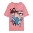 画像1: Women's Betty doll alphabet pattern printed T-shirt 　ベティアルファベットパターンプリント半袖Tシャツ　 (1)