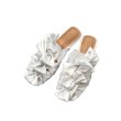 画像3: Women flat  bowknot  leather French half slippers baotou mules sandals 　フラットボウ リボン蝶結びサンダル　ミュール　スリッパ  (3)