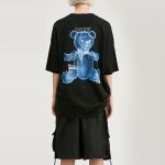 画像6: Unisex men's men and women funny bear letter printing loose short sleeve  T-shirt ユニセックス男女兼用ファニーベアープリントTシャツ (6)