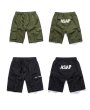 画像3: Unisex Men's military green casual pants  five-point half  pants  ユニセックス 男女兼用ミリタリーハーフパンツ (3)