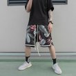 画像10: Unisex Men's  Hawaiian beach pants floral loose shift shorts　ユニセックス 男女兼用ハワイアンビーチパンツフローラルルーズシフトショーツ (10)