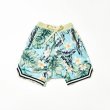 画像3: Unisex Men's  Hawaiian beach pants floral loose shift shorts　ユニセックス 男女兼用ハワイアンビーチパンツフローラルルーズシフトショーツ (3)