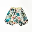 画像2: Unisex Men's  Hawaiian beach pants floral loose shift shorts　ユニセックス 男女兼用ハワイアンビーチパンツフローラルルーズシフトショーツ (2)