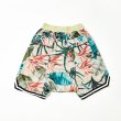 画像7: Unisex Men's  Hawaiian beach pants floral loose shift shorts　ユニセックス 男女兼用ハワイアンビーチパンツフローラルルーズシフトショーツ (7)