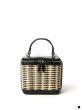 画像5: Woman’s grass woven rattan bag woven portable  box small square messenger bag   ポータブルボックス型ハンドバック　斜め掛け (5)