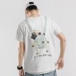 画像4: dog anime print short sleeve T-shirt  オーバーサイズ ユニセックス 男女兼用ドックプリントTシャツ (4)