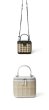 画像2: Woman’s grass woven rattan bag woven portable  box small square messenger bag   ポータブルボックス型ハンドバック　斜め掛け (2)