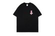 画像5:  pink cross print short sleeve T-shirt  オーバーサイズ ユニセックス 男女兼用ピンククロスプリントTシャツ (5)