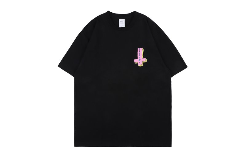 画像5:  pink cross print short sleeve T-shirt  オーバーサイズ ユニセックス 男女兼用ピンククロスプリントTシャツ (5)
